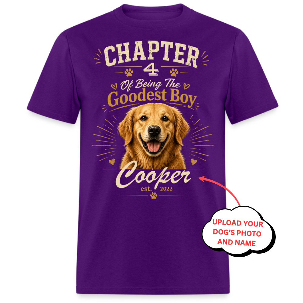 PHOTO PERSONALIZATION-THE GOODEST BOY UNISEX SHIRT