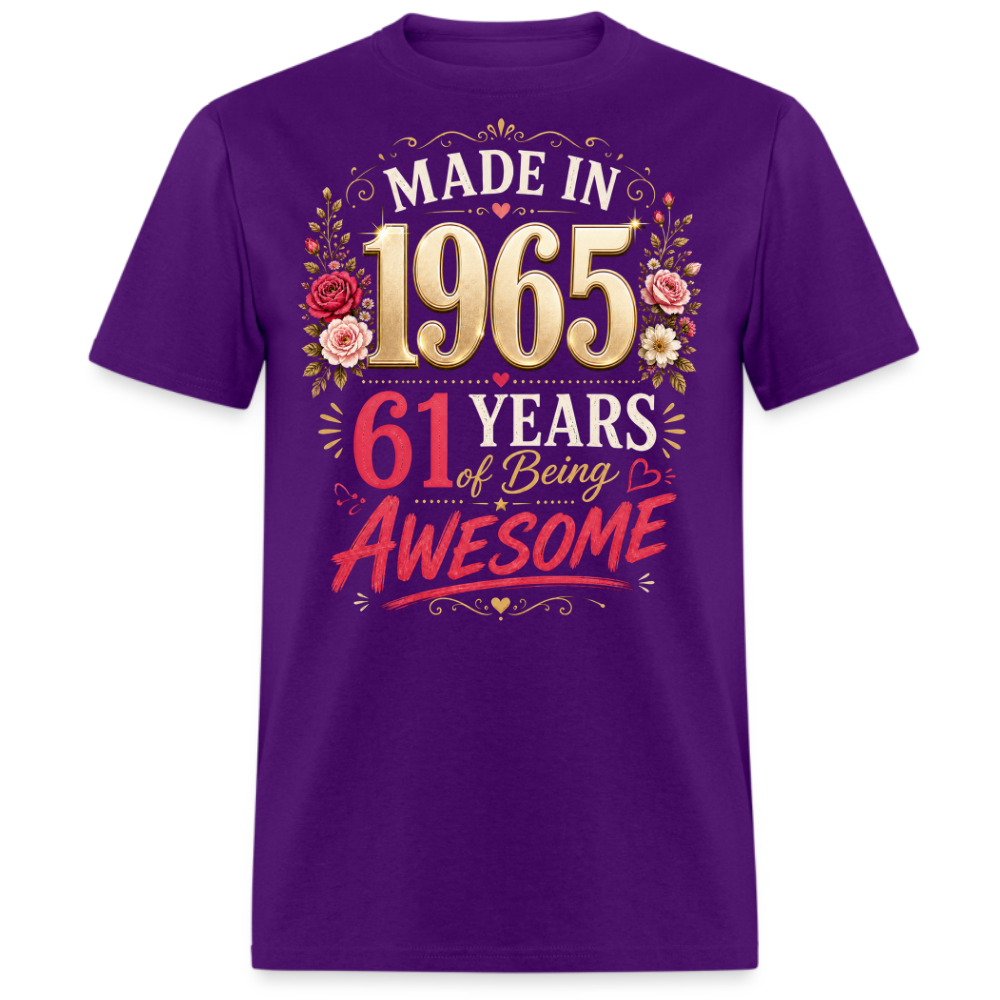 MADE IN 1965 61 YEARS UNISEX SHIRT