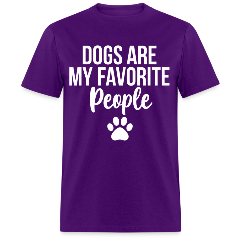 DOGS ARE MY FAVOURITE PEOPLE UNISEX SHIRT