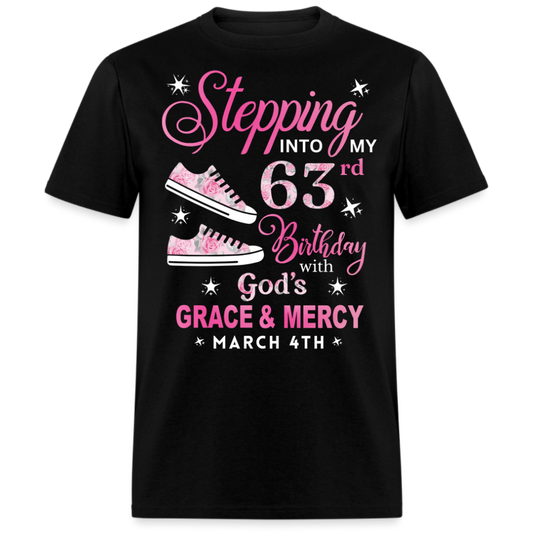 STEPPING INTO MY 63RD BIRTHDAY UNISEX SHIRT