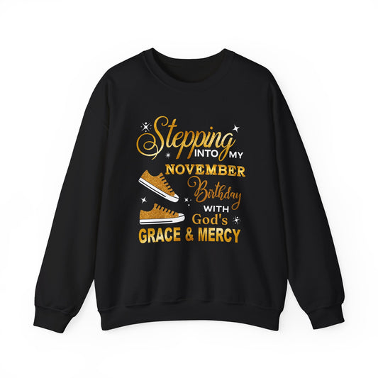 NOVEMBER GOD'S GRACE HEAVY BLEND UNISEX SWEATSHIRT
