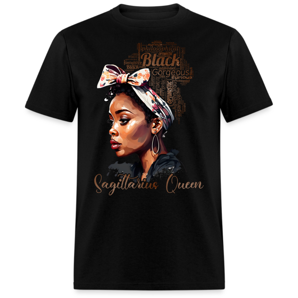 BLACK SAGITTARIUS QUEEN UNISEX SHIRT