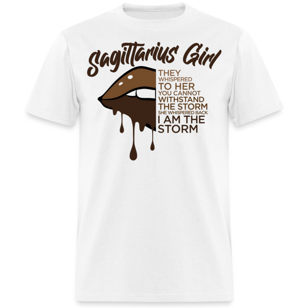 SAGITTARIUS GIRL I AM THE STORM UNISEX SHIRT