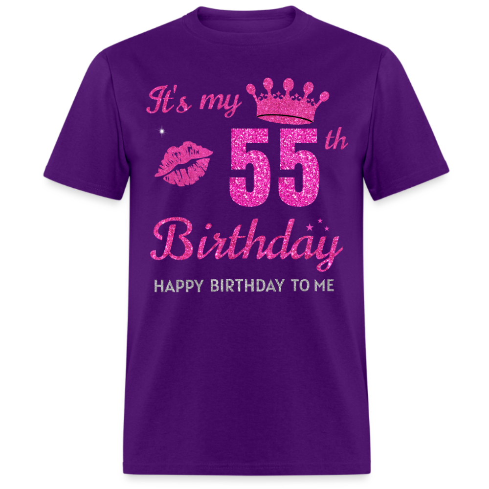 MY 55TH BIRTHDAY UNISEX SHIRT