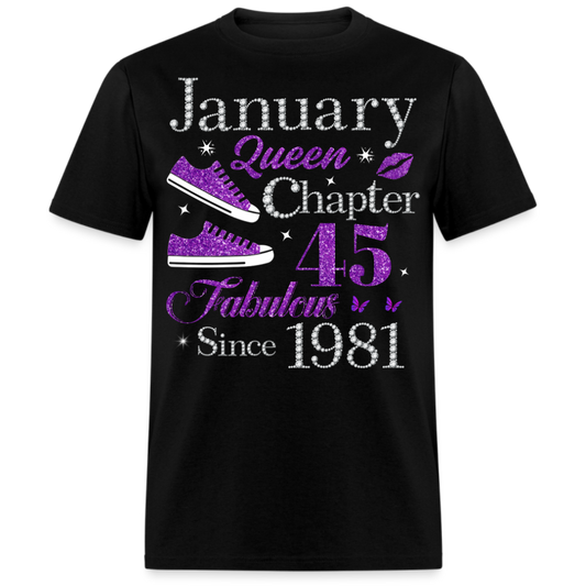 JANUARY QUEEN CHAPTER 45 FAB SINCE 1981 UNISEX SHIRT