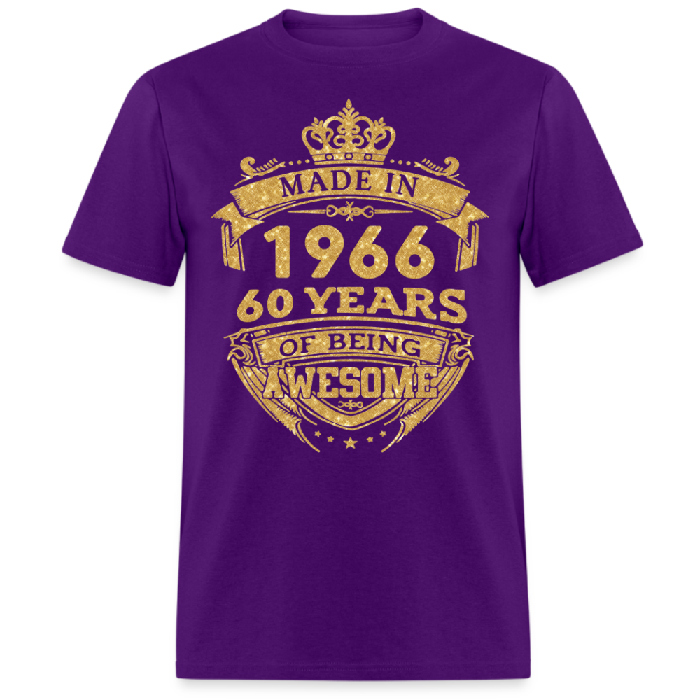 MADE IN 1966 60 YEARS OF BEING AWESOME SHIRT