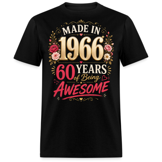 MADE IN 1966 60 YEARS UNISEX SHIRT