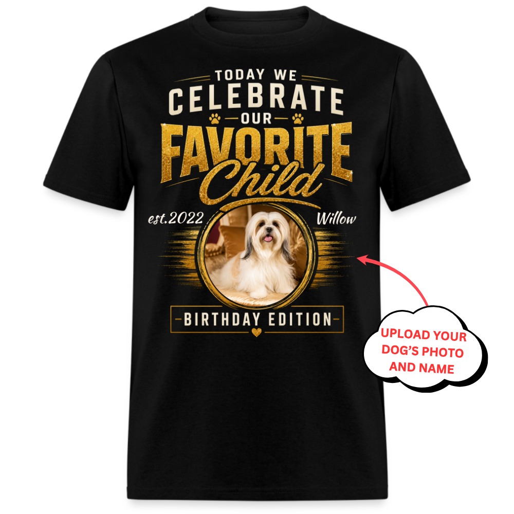PHOTO PERSONALIZATION-TODAY WE CELEBRATE OUR FAVOURITE CHILD UNISEX SHIRT