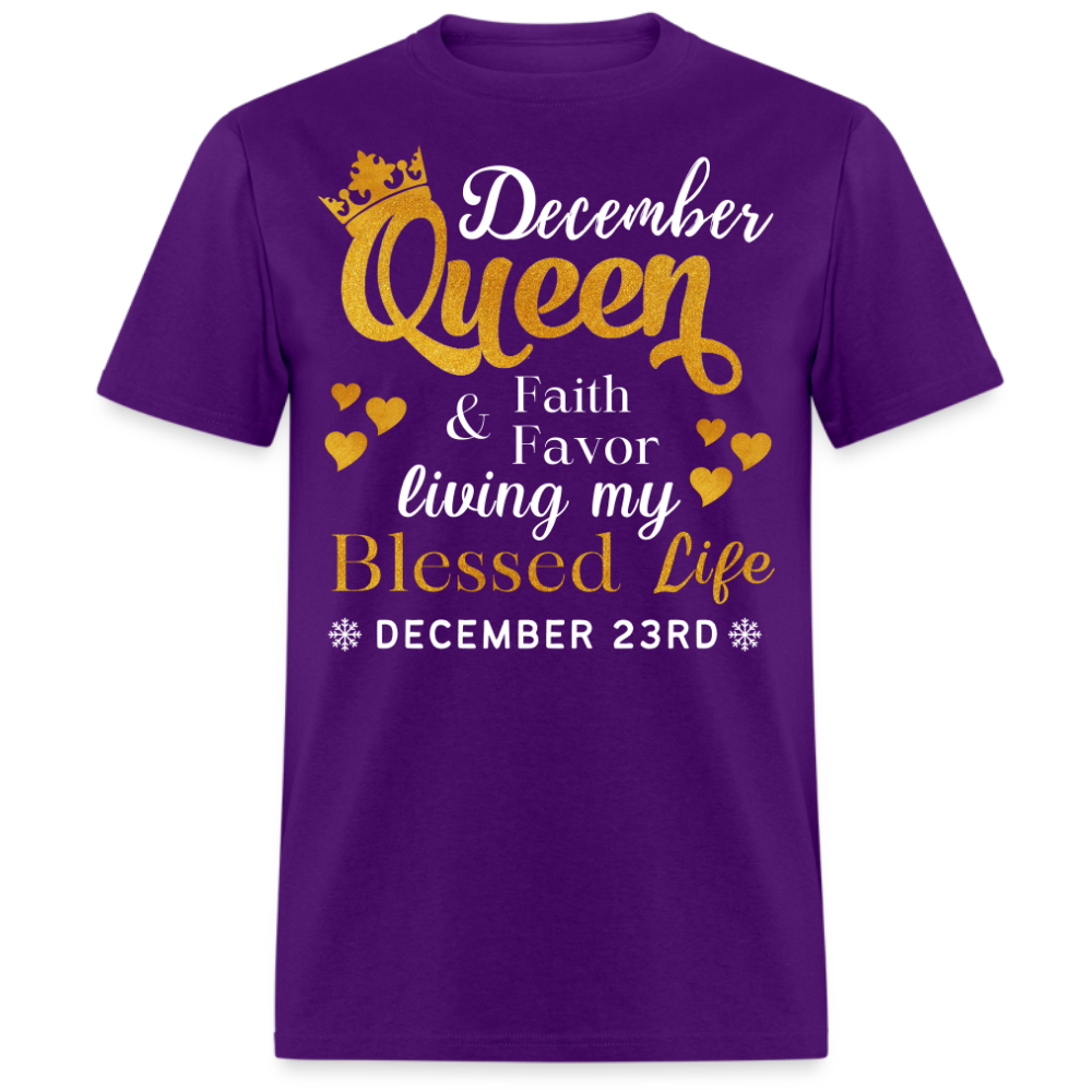 23RD DECEMBER QUEEN FAITH AND FAVOR UNISEX SHIRT