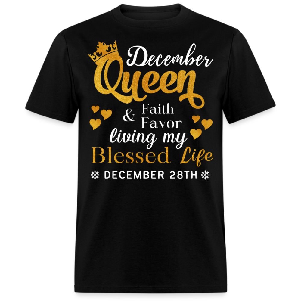 28TH DECEMBER QUEEN FAITH AND FAVOR UNISEX SHIRT