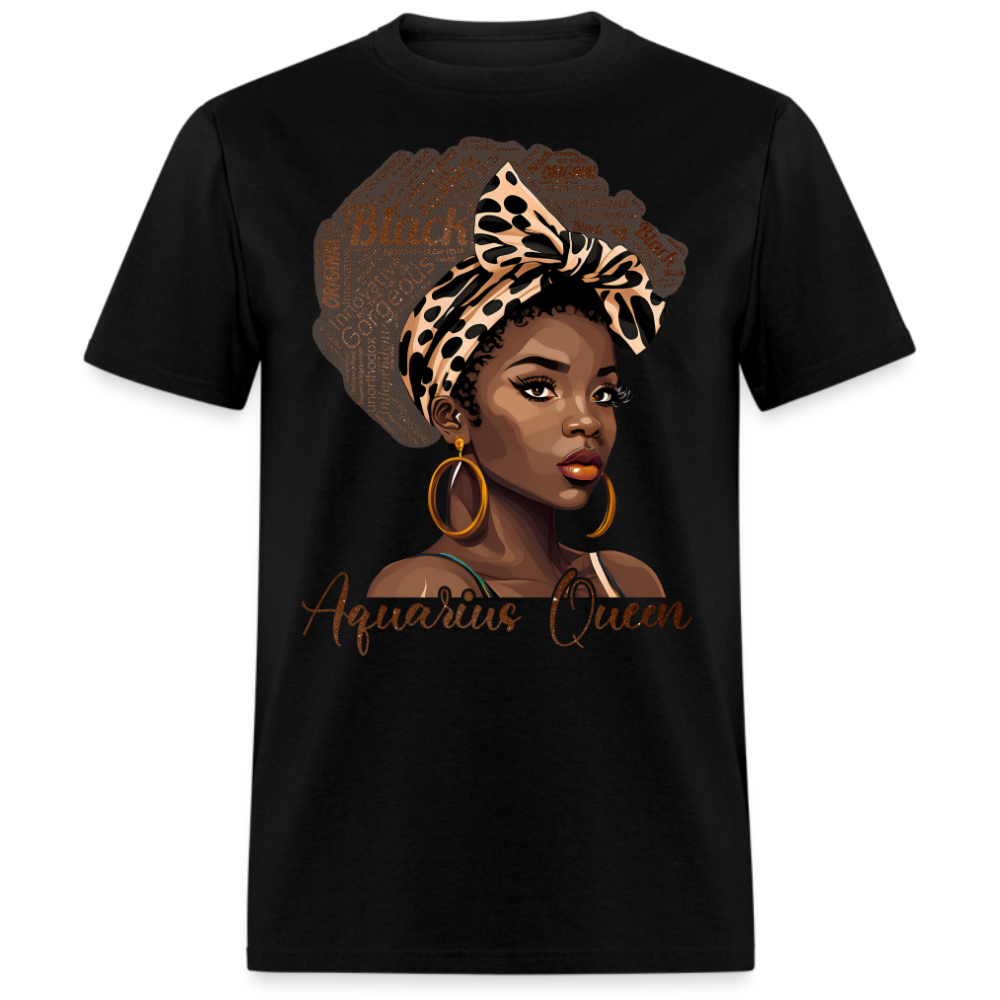 BLACK AQUARIUS QUEEN UNISEX SHIRT