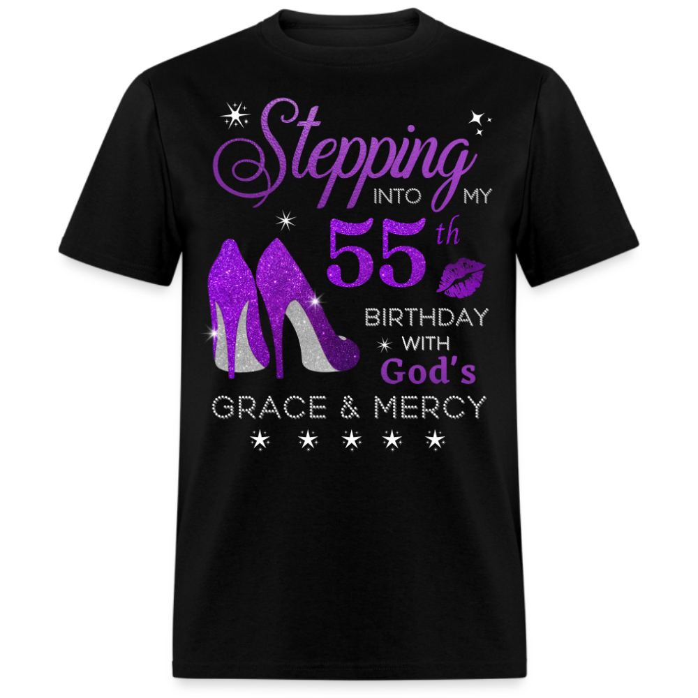 55TH BIRTHDAY WITH GOD'S GRACE & MERCY UNISEX SHIRT