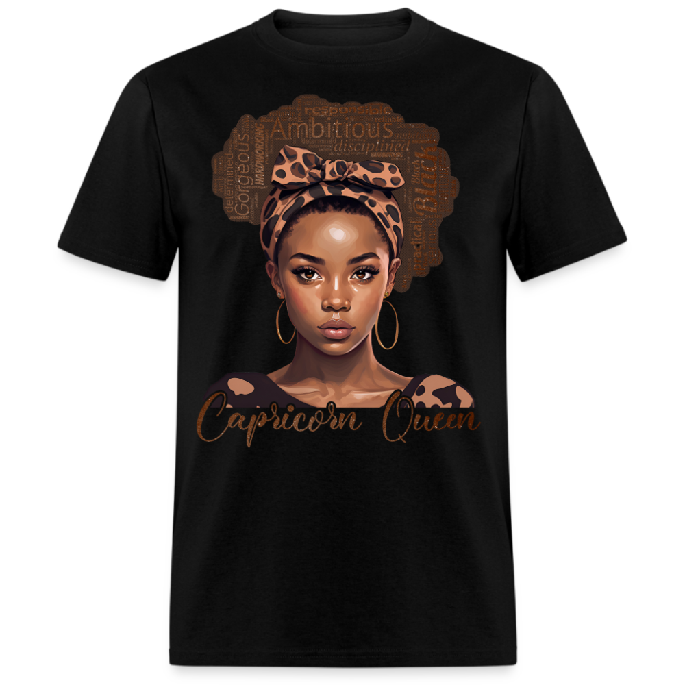 BLACK CAPRICORN QUEEN UNISEX SHIRT