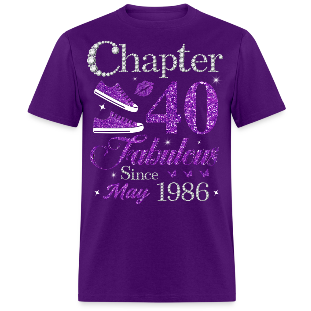 CHAPTER 40 FABULOUS SINCE MAY 1986 UNISEX SHIRT