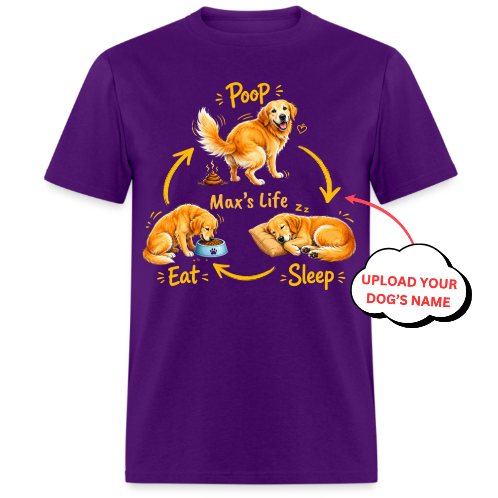 PERSONALIZED-MY DOG'S LIFE UNISEX SHIRT