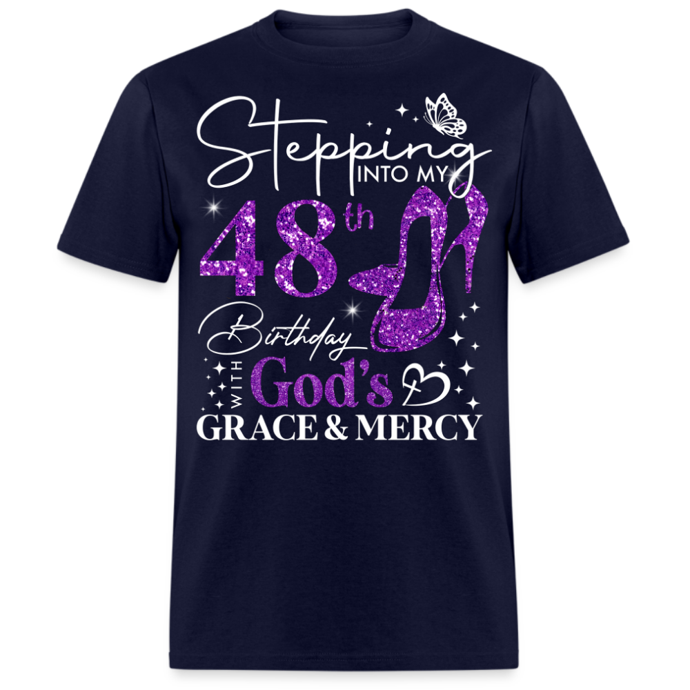 STEPPING INTO MY 48TH BIRTHDAY WITH GOD'S GRACE UNISEX SHIRT